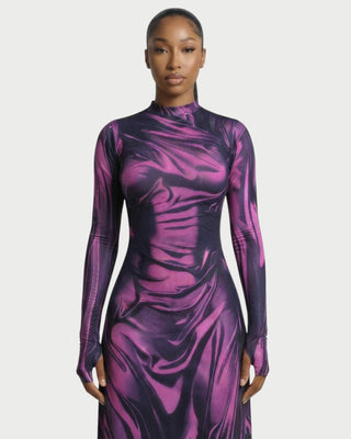 Vestido largo ilusión KASSIDY