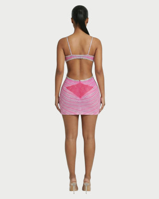 BRELLIE Crystal Cut-out Bodycon Mini Dress