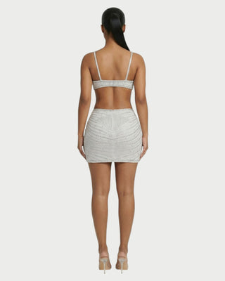 BRELLIE Crystal Cut-out Bodycon Mini Dress