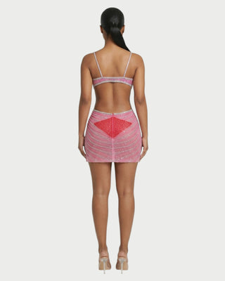 BRELLIE Crystal Cut-out Bodycon Mini Dress