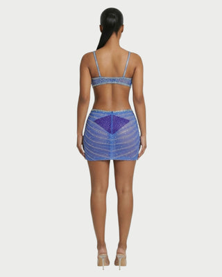 BRELLIE Crystal Cut-out Bodycon Mini Dress