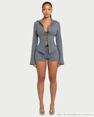 Chaqueta de piel sintética con textura de cocodrilo BEXLEY