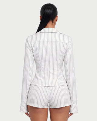 Chaqueta de piel sintética con textura de cocodrilo BEXLEY