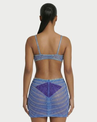 BRELLIE Crystal Cut-out Bodycon Mini Dress