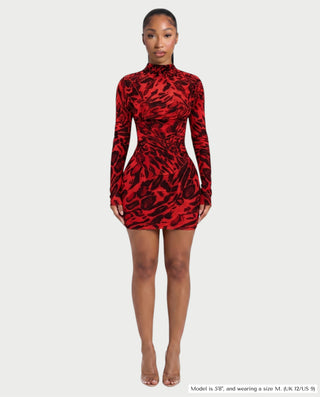 CLARIBEL Lace-Up Back Corset Mini Dress Set