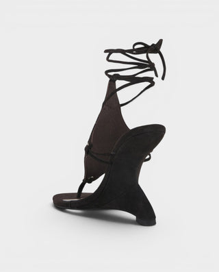 FELICE Lace-Up High-Heeled Wedge Sandals