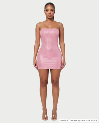 KELSEY Rhinestone Strapless Mini Dress