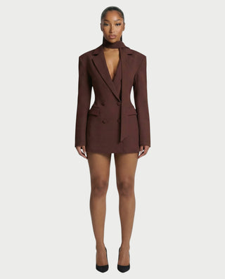 Blazer con corsé de encaje ceñido ENNA