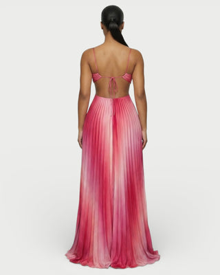 LIVIANA Ombre Pleated Maxi Dress - S - Women's Fashion - Celestia LIVIANA Ombre Pleated Maxi Dress - S - Women's Fashion - Celestia