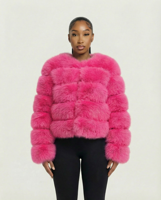 Chaqueta de piel sintética tipo burbuja BEATRICE