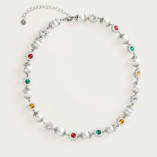 ERIKA Pearl & Gemstone Necklace