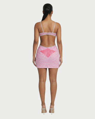 BRELLIE Crystal Cut-out Bodycon Mini Dress