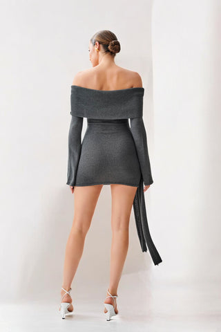 SABRINA Tie-Knot Mini Dress