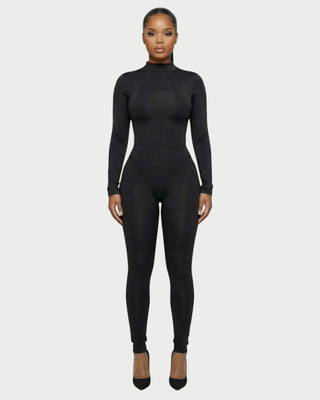 HAINA Long-Sleeve Bodysuit & High-Waist Leggings Set