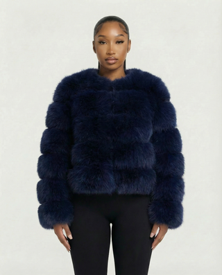 Chaqueta de piel sintética tipo burbuja BEATRICE