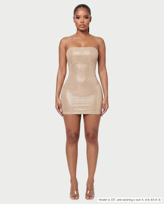 KELSEY Rhinestone Strapless Mini Dress