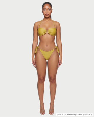 MAELYS Ring Front Halter Bikini Set