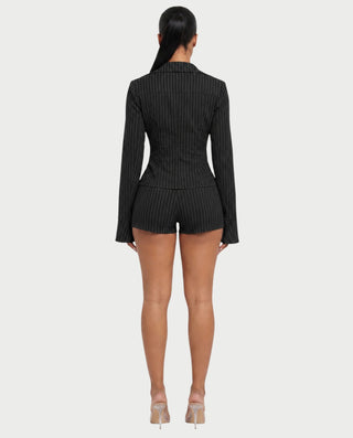 Chaqueta de piel sintética con textura de cocodrilo BEXLEY