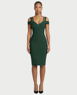 ALENIA Off-Shoulder Bandage Midi Dress Celestia ALENIA Off-Shoulder Bandage Midi Dress Celestia