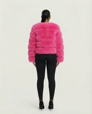 Chaqueta de piel sintética tipo burbuja BEATRICE