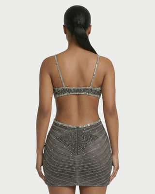 BRELLIE Crystal Cut-out Bodycon Mini Dress