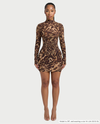 CLARIBEL Lace-Up Back Corset Mini Dress Set