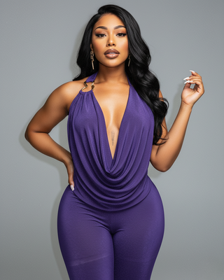 ALYNE Halter Neck Top & Capri Pants Set