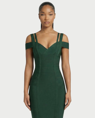 ALENIA Off-Shoulder Bandage Midi Dress - M - Women's Fashion - Celestia ALENIA Off-Shoulder Bandage Midi Dress - M - Women's Fashion - Celestia