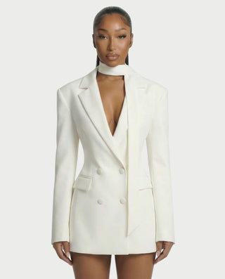 Blazer con corsé de encaje ceñido ENNA