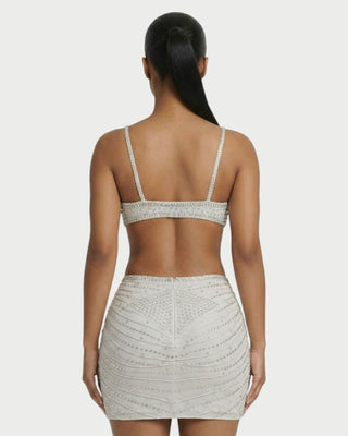 BRELLIE Crystal Cut-out Bodycon Mini Dress