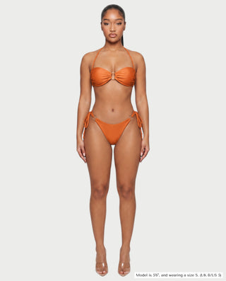 MAELYS Ring Front Halter Bikini Set