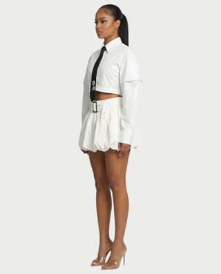 Chaqueta de piel sintética con textura de cocodrilo BEXLEY