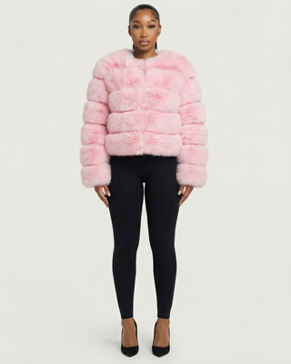 Chaqueta de piel sintética tipo burbuja BEATRICE