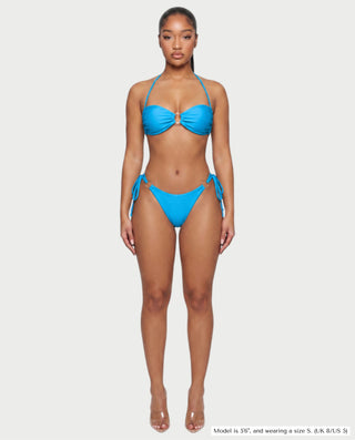 MAELYS Ring Front Halter Bikini Set