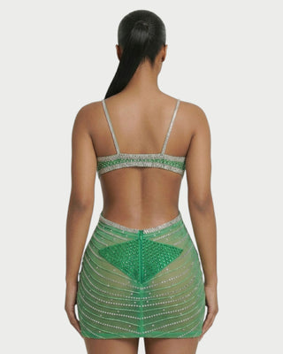 BRELLIE Crystal Cut-out Bodycon Mini Dress