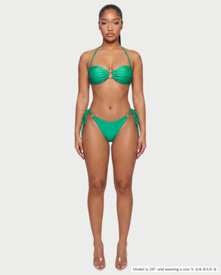 MAELYS Ring Front Halter Bikini Set
