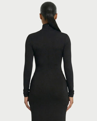 SERAYA Turtleneck Long-Sleeve Maxi Dress