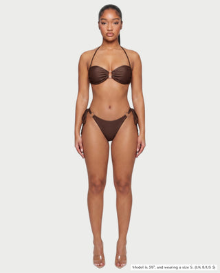 MAELYS Ring Front Halter Bikini Set