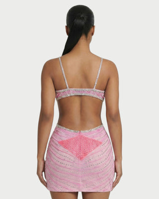 BRELLIE Crystal Cut-out Bodycon Mini Dress
