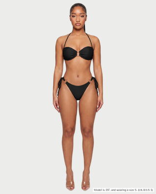 MAELYS Ring Front Halter Bikini Set
