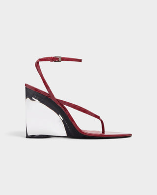ASTER Ankle Strap Thong Wedge Sandals