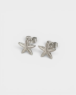 Stainless Steel Starfish Stud Earrings