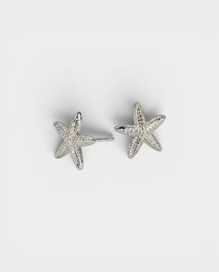 Stainless Steel Starfish Stud Earrings