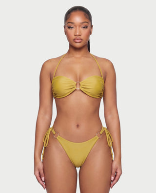 MAELYS Ring Front Halter Bikini Set