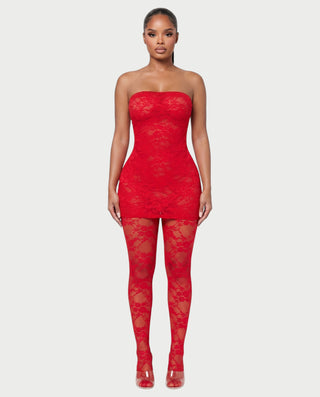 NATASHA Mini Dress & Tights Set – Celestia