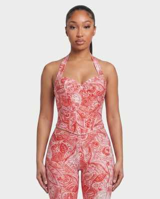 Vestido mini de malla con aberturas y detalle de cadena de JUVIA