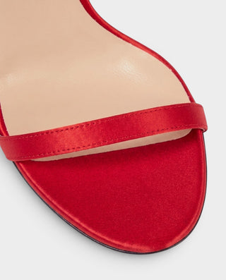LIDIYA Sheer Bow Ankle Strap Stiletto Heels