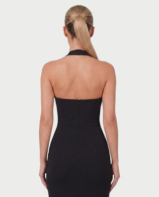 Vestido largo con aberturas KINSEY