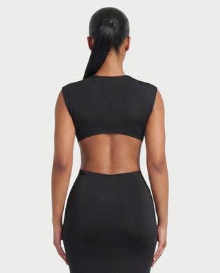 CALIORA Hip Cutout Maxi Dress