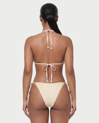 RIVENA Sequin Shell Triangle Bikini Set